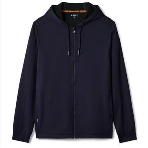 RHONE Spar V2 Navy Full-Zip Lightweight Hooded Jacket